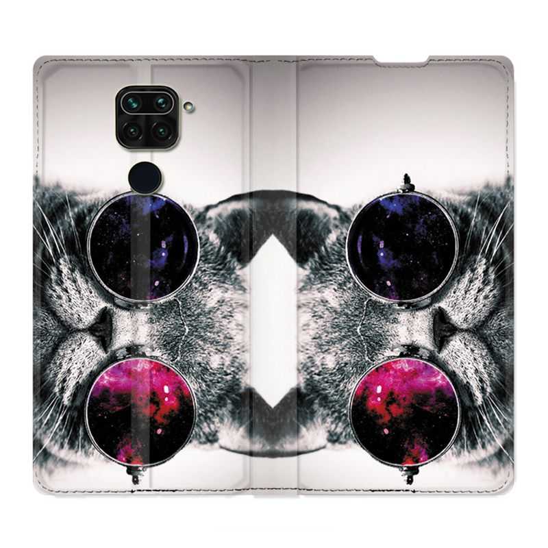 Housse Cuir Portefeuille Pour Xiaomi Redmi Note 9S / 9 Pro Chat Fashion