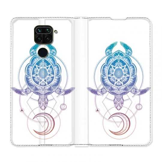 Housse Cuir Portefeuille Pour Xiaomi Redmi Note 9S / 9 Pro Animaux Maori Tortue Color