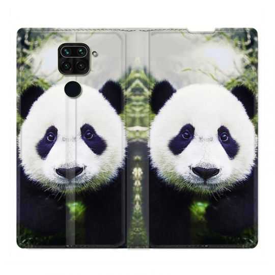 Housse Cuir Portefeuille Pour Xiaomi Redmi Note 9S / 9 Pro Panda Color