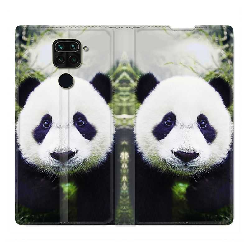 Housse Cuir Portefeuille Pour Xiaomi Redmi Note 9S / 9 Pro Panda Color