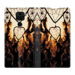 Housse Cuir Portefeuille Pour Xiaomi Redmi Note 9S / 9 Pro Attrape Reve Noir