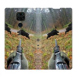 Housse Cuir Portefeuille Pour Xiaomi Redmi Note 9S / 9 Pro Chasse Vision Tir