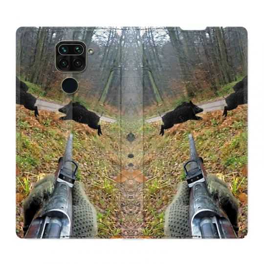 Housse Cuir Portefeuille Pour Xiaomi Redmi Note 9S / 9 Pro Chasse Vision Tir