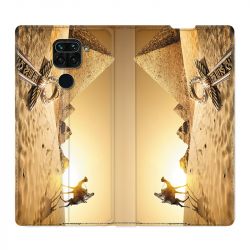 Housse Cuir Portefeuille Pour Xiaomi Redmi Note 9S / 9 Pro Egypte Chameau