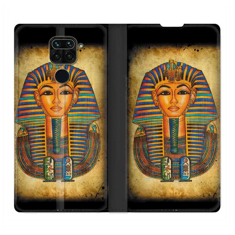 Housse Cuir Portefeuille Pour Xiaomi Redmi Note 9S / 9 Pro Egypte Pharaon