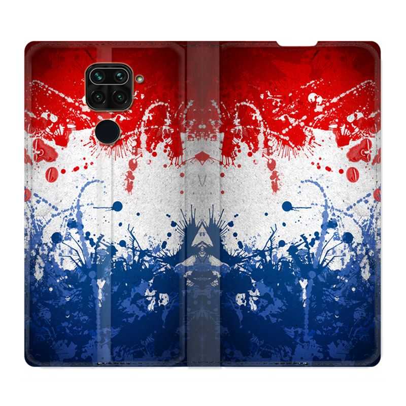 Housse Cuir Portefeuille Pour Xiaomi Redmi Note 9S / 9 Pro France Eclaboussure