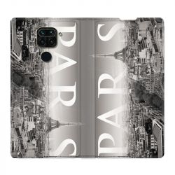 Housse Cuir Portefeuille Pour Xiaomi Redmi Note 9S / 9 Pro France Paris Vintage