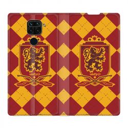 Housse Cuir Portefeuille Pour Xiaomi Redmi Note 9S / 9 Pro WB License Harry Potter Griffindor
