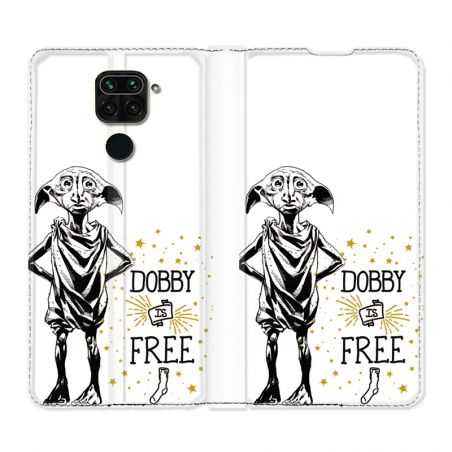 Housse Cuir Portefeuille Pour Xiaomi Redmi Note 9S / 9 Pro WB License Harry Potter Dobby Free B
