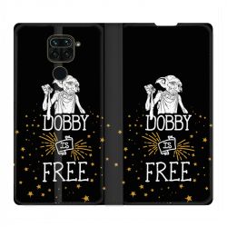 Housse Cuir Portefeuille Pour Xiaomi Redmi Note 9S / 9 Pro WB License Harry Potter Dobby Free N