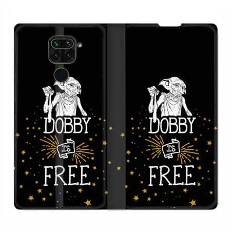 Housse Cuir Portefeuille Pour Xiaomi Redmi Note 9S / 9 Pro WB License Harry Potter Dobby Free N