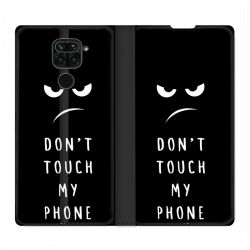 Housse Cuir Portefeuille Pour Xiaomi Redmi Note 9S / 9 Pro Humour Don't Touch