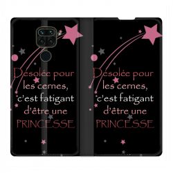 Housse Cuir Portefeuille Pour Xiaomi Redmi Note 9S / 9 Pro Humour Princesse