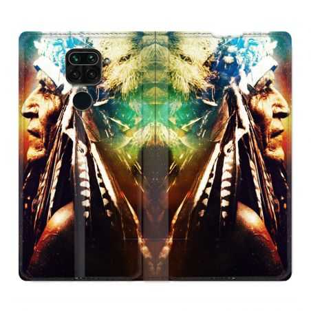 Housse Cuir Portefeuille Pour Xiaomi Redmi Note 9S / 9 Pro Indien