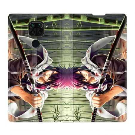 Housse Cuir Portefeuille Pour Xiaomi Redmi Note 9S / 9 Pro Manga Bambou