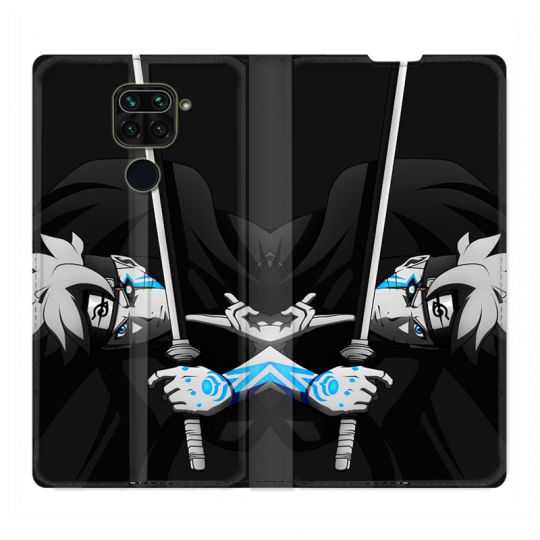 Housse Cuir Portefeuille Pour Xiaomi Redmi Note 9S / 9 Pro Manga Boruto Epée