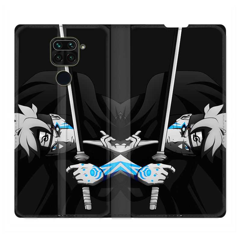 Housse Cuir Portefeuille Pour Xiaomi Redmi Note 9S / 9 Pro Manga Boruto Epée
