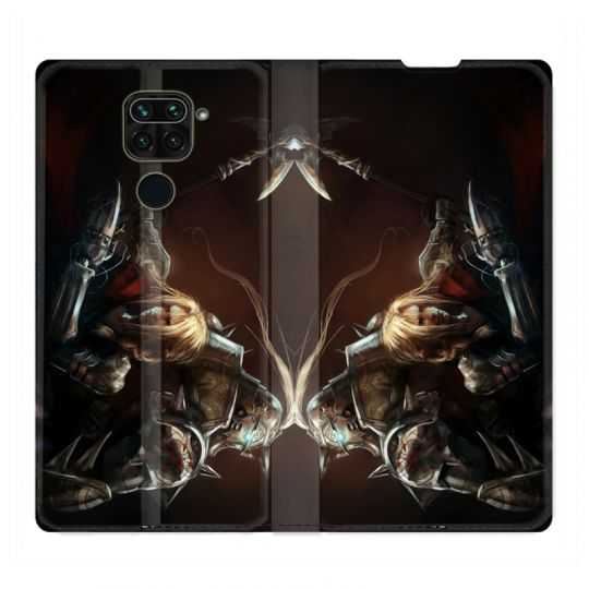 Housse Cuir Portefeuille Pour Xiaomi Redmi Note 9S / 9 Pro Manga Fullmetal Alchemist Frere