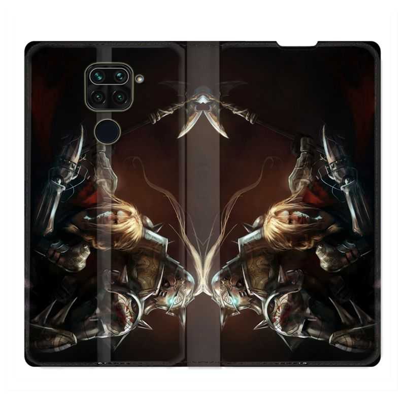Housse Cuir Portefeuille Pour Xiaomi Redmi Note 9S / 9 Pro Manga Fullmetal Alchemist Frere