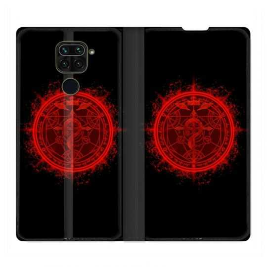 Housse Cuir Portefeuille Pour Xiaomi Redmi Note 9S / 9 Pro Manga Fullmetal Alchemist Logo