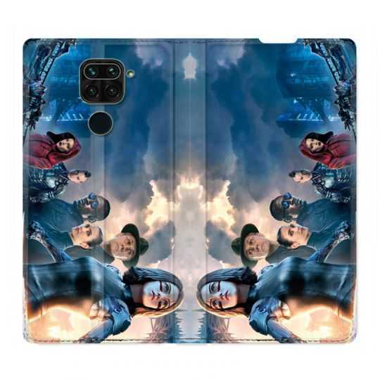 Housse Cuir Portefeuille Pour Xiaomi Redmi Note 9S / 9 Pro Manga Gunnm Affiche