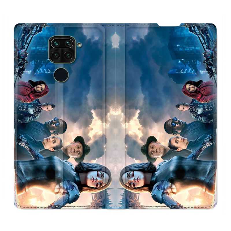Housse Cuir Portefeuille Pour Xiaomi Redmi Note 9S / 9 Pro Manga Gunnm Affiche