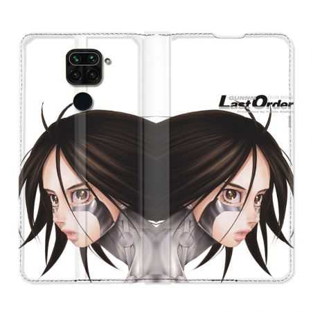 Housse Cuir Portefeuille Pour Xiaomi Redmi Note 9S / 9 Pro Manga Gunnm Gally