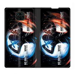 Housse Cuir Portefeuille Pour Xiaomi Redmi Note 9S / 9 Pro Manga SAO sword Art Online Fight