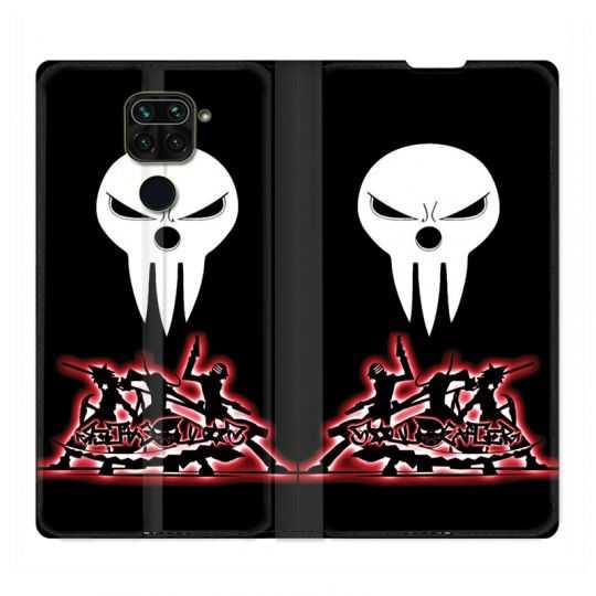 Housse Cuir Portefeuille Pour Xiaomi Redmi Note 9S / 9 Pro Manga Soul Eater Noir