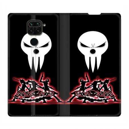 Housse Cuir Portefeuille Pour Xiaomi Redmi Note 9S / 9 Pro Manga Soul Eater Noir