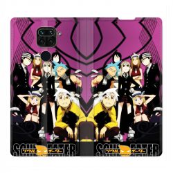 Housse Cuir Portefeuille Pour Xiaomi Redmi Note 9S / 9 Pro Manga Soul Eater Violet