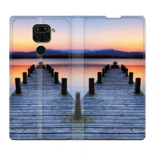 Housse Cuir Portefeuille Pour Xiaomi Redmi Note 9S / 9 Pro Ponton