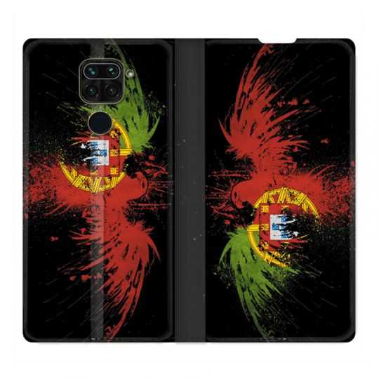Housse Cuir Portefeuille Pour Xiaomi Redmi Note 9S / 9 Pro Portugal Aigle