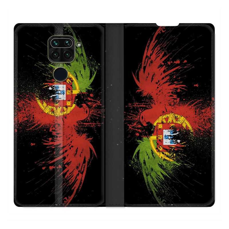 Housse Cuir Portefeuille Pour Xiaomi Redmi Note 9S / 9 Pro Portugal Aigle