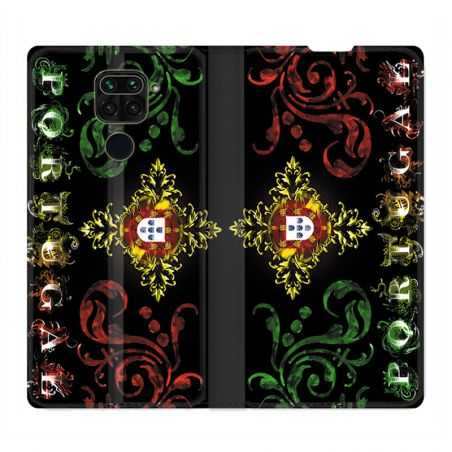 Housse Cuir Portefeuille Pour Xiaomi Redmi Note 9S / 9 Pro Portugal Arabesque