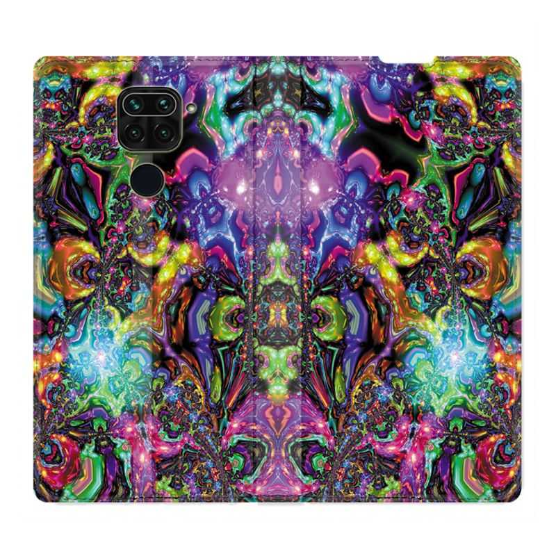 Housse Cuir Portefeuille Pour Xiaomi Redmi Note 9S / 9 Pro Psychedelic Colore