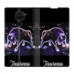 Housse Cuir Portefeuille Pour Xiaomi Redmi Note 9S / 9 Pro Signe Zodiaque 2 Taureau