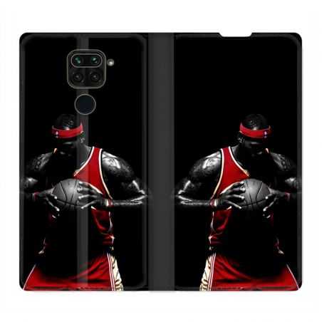 Housse Cuir Portefeuille Pour Xiaomi Redmi Note 9S / 9 Pro Basketeur