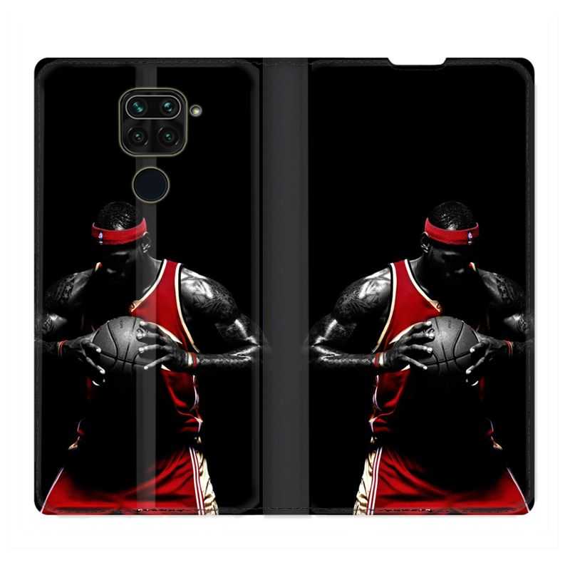 Housse Cuir Portefeuille Pour Xiaomi Redmi Note 9S / 9 Pro Basketeur