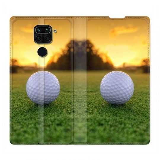 Housse Cuir Portefeuille Pour Xiaomi Redmi Note 9S / 9 Pro Golf Balle