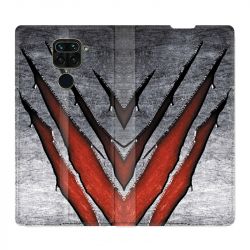 Housse Cuir Portefeuille Pour Xiaomi Redmi Note 9S / 9 Pro Texture Beton