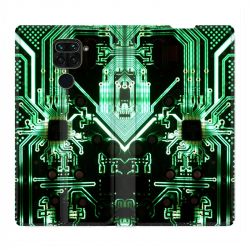 Housse Cuir Portefeuille Pour Xiaomi Redmi Note 9S / 9 Pro Trompe Oeil Composant