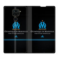 Housse Cuir Portefeuille Pour Xiaomi Redmi Note 9S / 9 Pro Olympique Marseille OM Fier etre Marseillais