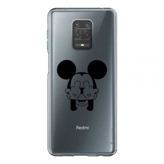 Coque Transparente Pour Xiaomi Redmi Note 9 Mickey doigt
