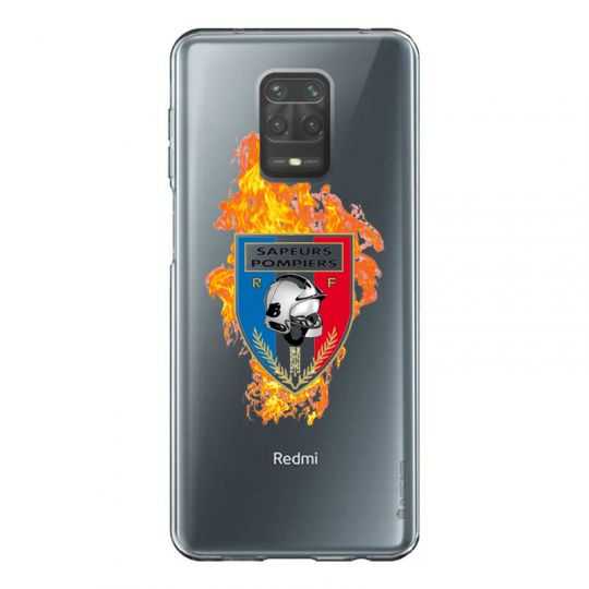 Coque Transparente Pour Xiaomi Redmi Note 9 Pompier Feu