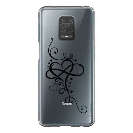 Coque Transparente Pour Xiaomi Redmi Note 9 Cœur infini