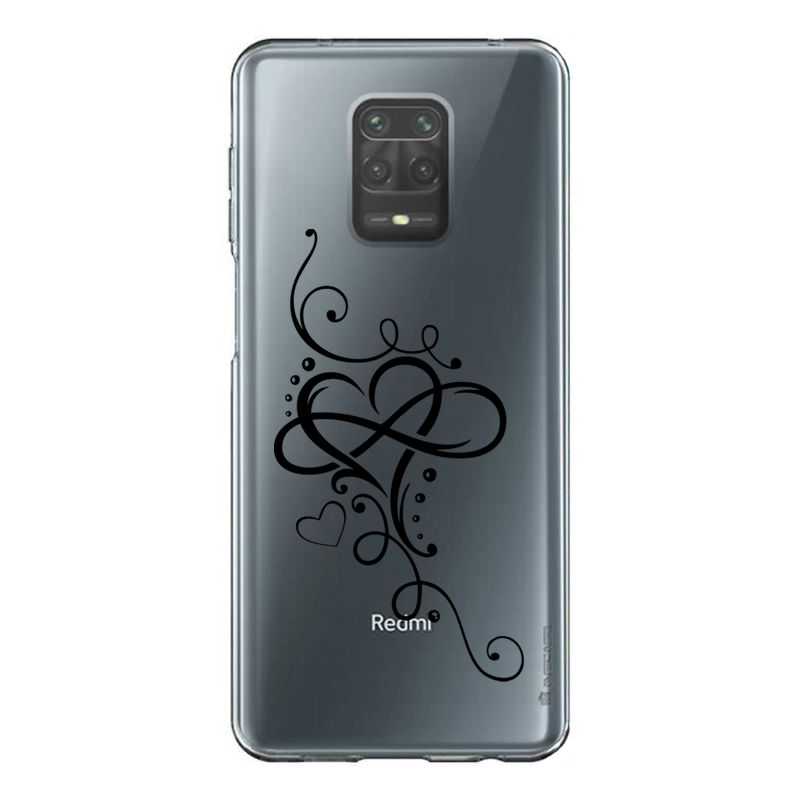Coque Transparente Pour Xiaomi Redmi Note 9 Cœur infini