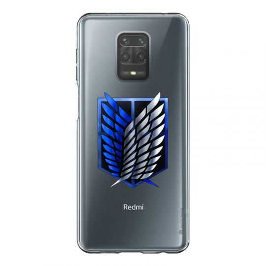 Coque Transparente Pour Xiaomi Redmi Note 9 Attaque Titan Logo