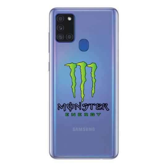 Coque Transparente Pour Samsung Galaxy A21S Monster Energy