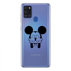 Coque Transparente Pour Samsung Galaxy A21S Mickey doigt